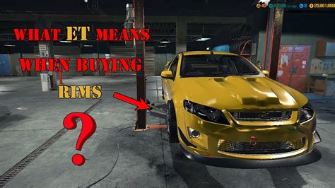 What ET Means When Buying Rims Car Mechanic Simulator 2018