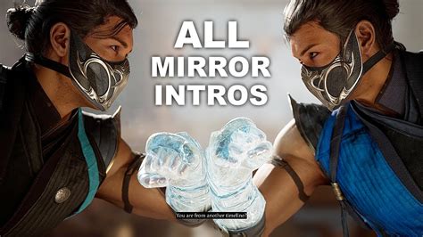 Mortal Kombat 1 All Mirror Intros Dialogue Character Banter Mk1