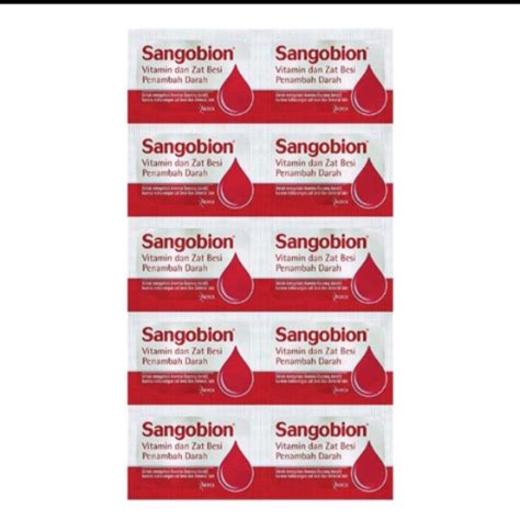 Jual Sangobion New Formula Strip Kapsul Vitamin Zat Besi Penambah