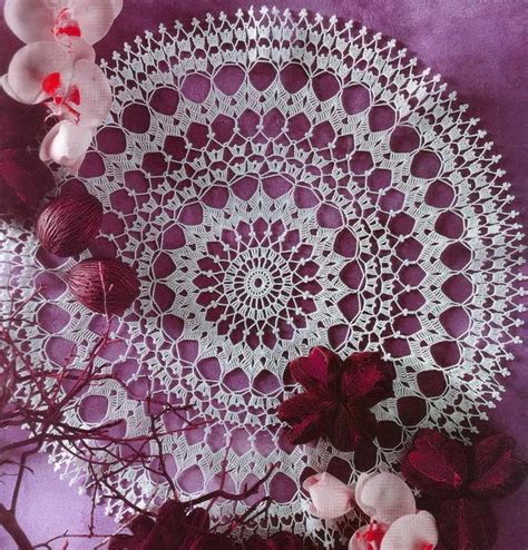 Crochet Doily Pattern Easy Round Lace Doily