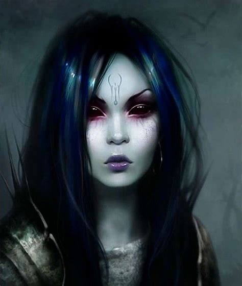 Gothic Female Demon Artwork - bmp-mullet