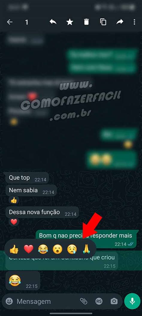 Como Reagir As Mensagens No WhatsApp Emoji