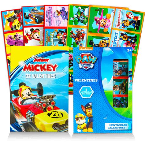 Buy Disney Shop Paw Patrol And Mickey Mouse Valentines Day Cards