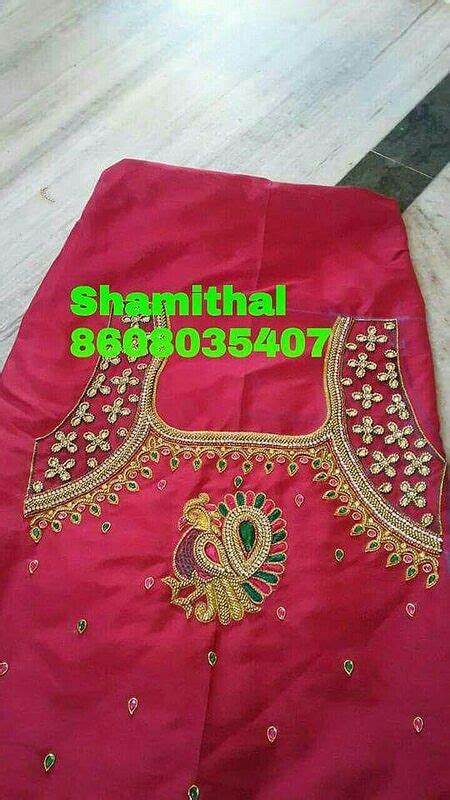 Pink Blouse Designs Maggam Work Blouse Designs Embroidered Blouse