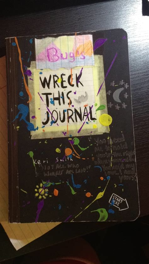 My Wreck This Journal S Cover It Got A Bit Messy Wreck This Journal