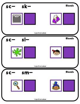 Blends Word Building Task Cards Bundle By Cup Of Curriculum