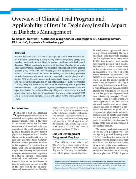 Pdf Overview Of Clinical Trial Program And Applicability Of Insulin Degludec Insulin Aspart In