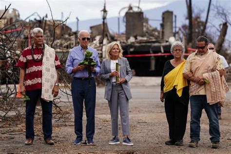 Biden Tours Wildfire Damage On Maui The New York Times