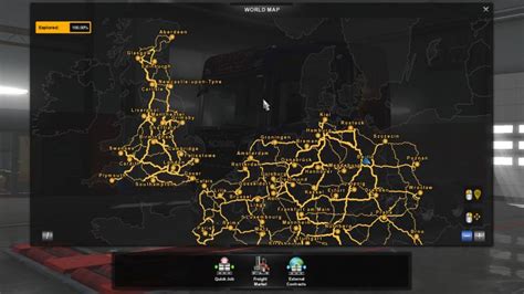 Euro Truck Simulator 2 Save Game Opened 100 Of The Map Without DLC