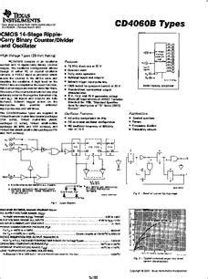 CD4060B datasheet - CMOS 14-stage Ripple-carry Binary Counter/divider ...