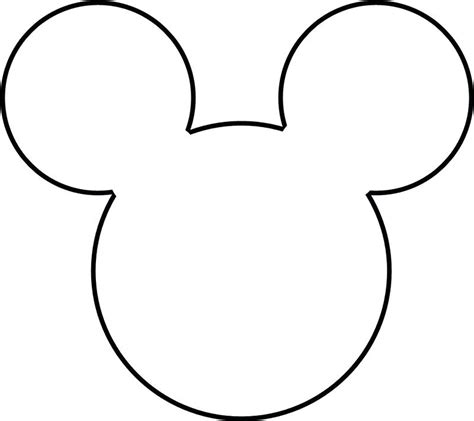 Mickey Mouse Outline Drawing | Free download on ClipArtMag