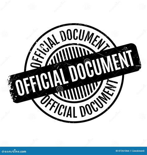 Official Document Rubber Stamp Stock Vector Illustration Of Certified