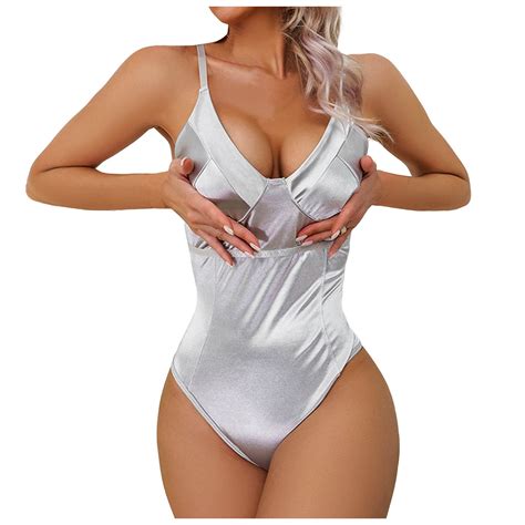 Qcmgmg Sexy Lingerie Plus Size Naughty Sexy Solid Color Sleepwear