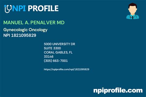 Manuel A Penalver Md Npi 1821095829 Obstetrics And Gynecology In