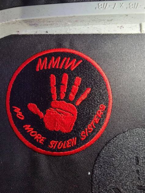 Mmiw Red Handprint 3 Inch Patch Embroidery Design File Digital Etsy