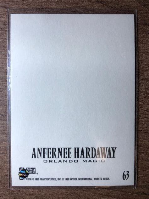 Anfernee Hardaway Penny NBA 1996 1997 Skybox Z Force Z Cling Insert