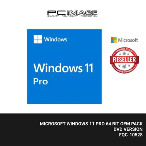 Microsoft Windows 11 Pro 64 Bit OEM Pack DVD Version FQC 10528 PC Image