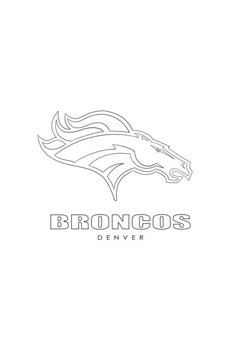 Broncos Logo Coloring Page