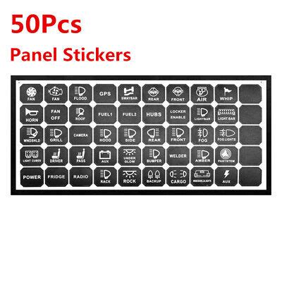 Gang Rocker Switch Label Decal Circuit Panel Sticker For Car Boat