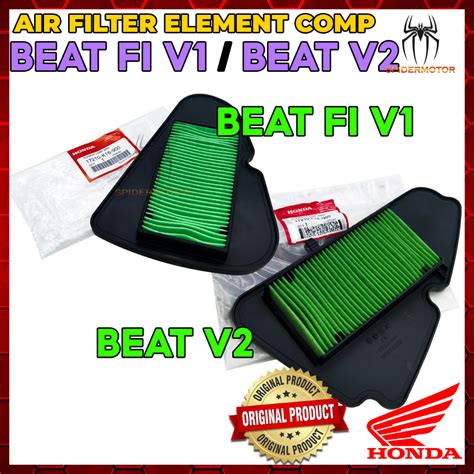 100 Original Honda Beat Fi V1 V2 Air Cleaner Air Filter Penapis