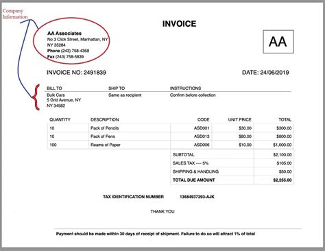 How To Create Invoices Invoice Company Info