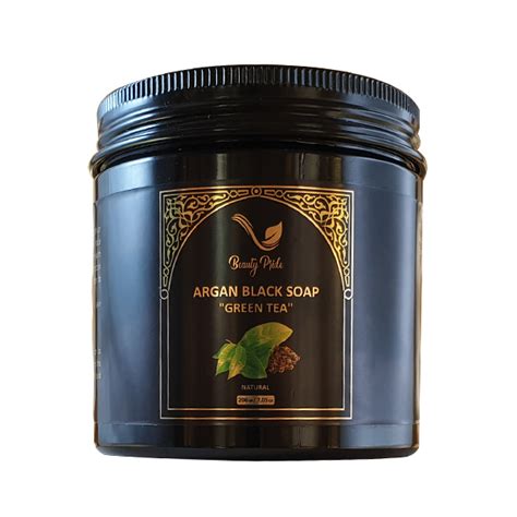 Argan Black Soap Green Tea Beauty Pride Organic And Natural