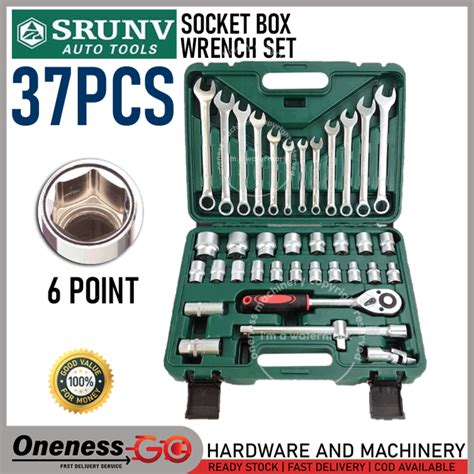 Srunv Box Socket Wrench Set Pcs Lazada