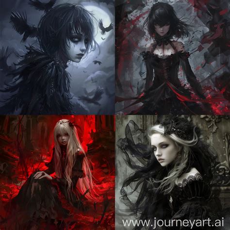 Gothic Horror Anime Dark Fantasy Portrait | JourneyArt