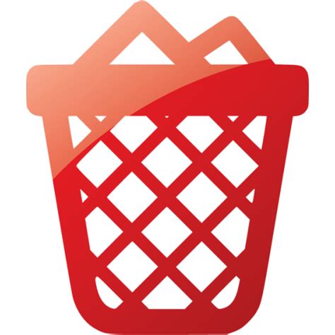 Web 2 Ruby Red Full Trash Icon Free Web 2 Ruby Red Trash Icons Web