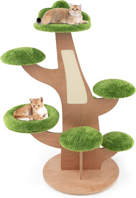 Petsite 50 Inches Tall Cat Tree Multi Level Modern Cat