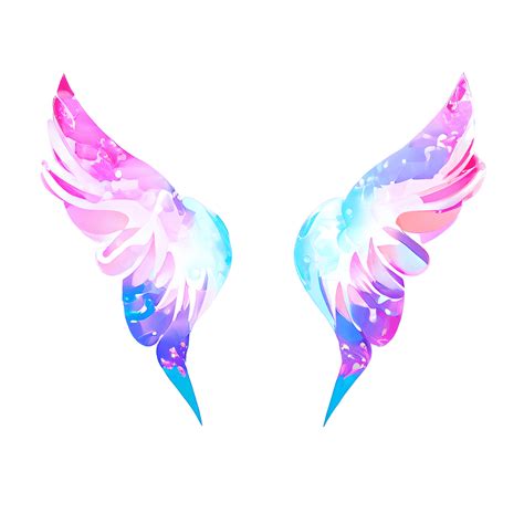 Angel Wings Watercolor Graphic · Creative Fabrica