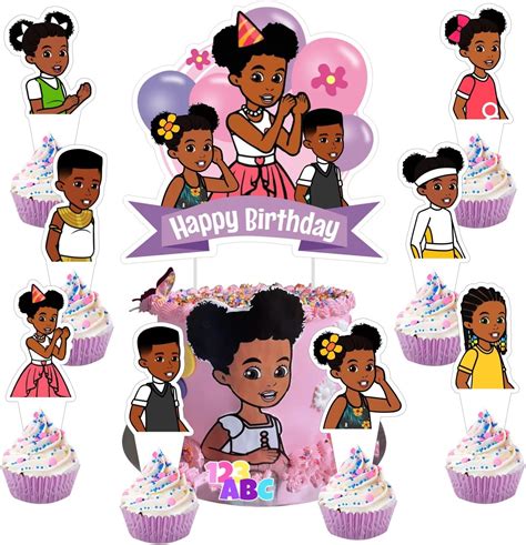 Amazon 25pcs Gracies Cake Decorations With 1pcs Cake Topper 24pcs