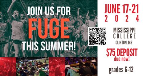 Fuge Camps 2024 Mississippi College Clinton 17 June To 21 June