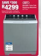 Defy 15kg Metallic Twin Tub Washing Machine Dtt151 Offer At OK Furniture