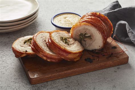 Roasted Pork Belly Porchetta With Fennel And Apple Sauce — Farm To Fork