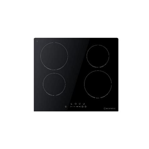 Ecomatic Built In Electric Hob 4 Burners 60 Cm Touch Control Black Ceramic V6007st