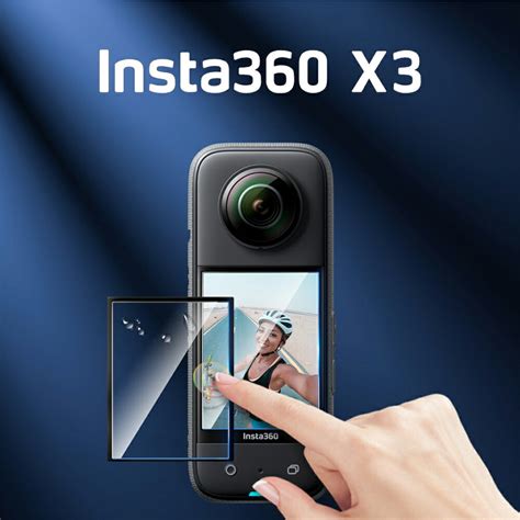 【eye攝影】現貨 Insta360 One X3 全景相機 螢幕保護貼 9h 玻璃保護貼 高透光 防刮 防塵 保護膜 鋼普拉 Eye攝影