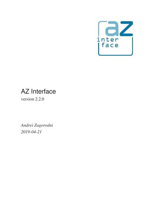 Pdf Az Interface Each Azi Is Assembled As A Native Labview Class