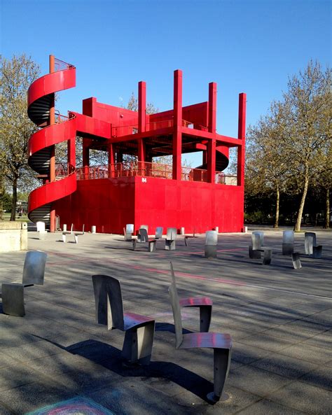 The Follies Of Parc De La Villette Exterior