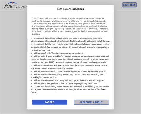 Stamp S Test Taker Guide Avant Assessment