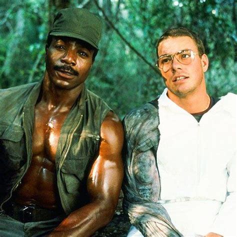 Predator 1987 Carl Weathers With Jean Claude Van Damme On