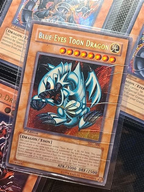 Yu Gi Oh TCG Blue Eyes Toon Dragon Magic Ruler MRL 000 1st Edition