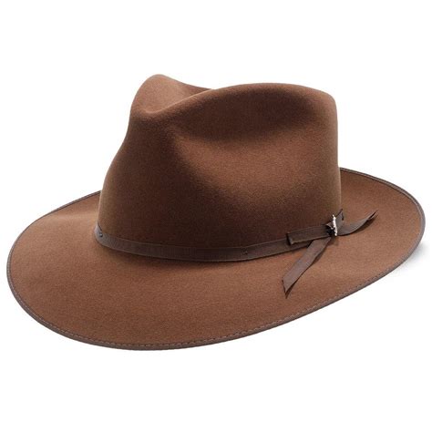 Mens Stetson Stratoliner Fur Felt Fedora Hat 25 In Brim