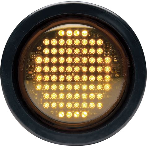 Whelen Engineering Flashing Led Amber Warning Light — 4in Round