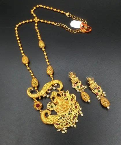 Sapna Fx Matte Finish Long Jewellery Set D At Rs Piece In