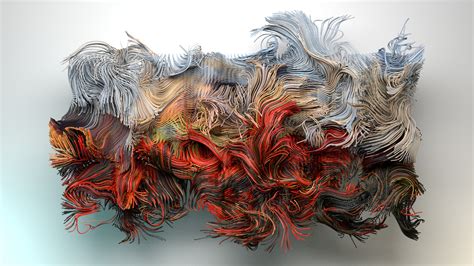 Poppies In The Wind Houdini Volume Trails On Behance