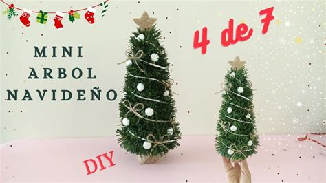 Como hacer un mini árbol navideño decoración navideña 4 de 7 YouTube