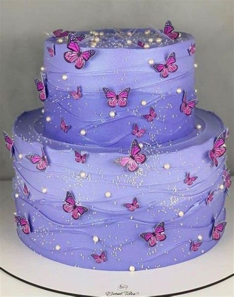 Pin By Lua On Party Decorations Purple Cakes Birthday Butterfly