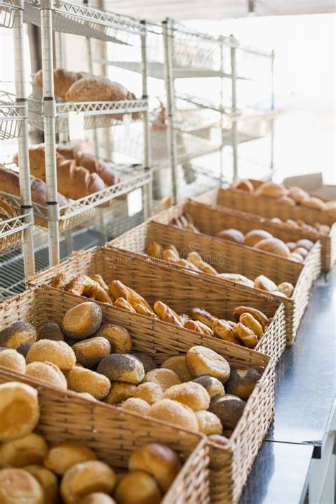 Baskets Of Freshly Baked Bread Stock Image Image Of Business