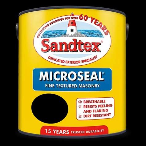 Sandtex Microseal Textured Masonry Paint 15 Years Protection